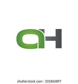 OH company linked letter logo green