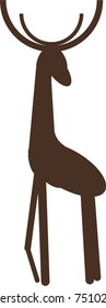 oh deer letter vector