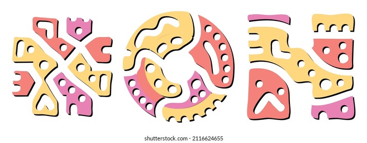 OH Hashtag. Doodle isolate text. Colored curves decorative doodle letters. Hashtag #OH is abbreviation for the US American state Ohio for print, booklet, banner, flyer.