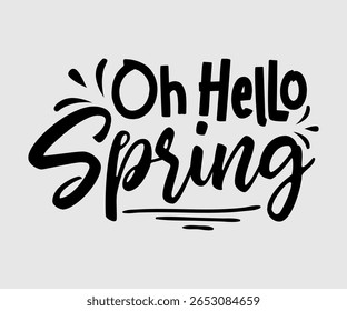 Oh Hello Spring, Happy Spring Eps design, Spring Eps Cut File, Hoppy t shirt, Bunny and spring Eps, Egg for Kids, Cut File Cricut