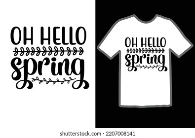 Oh hello spring svg design
