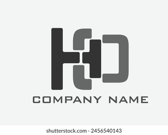 OH or HO letter designs for logo and icons