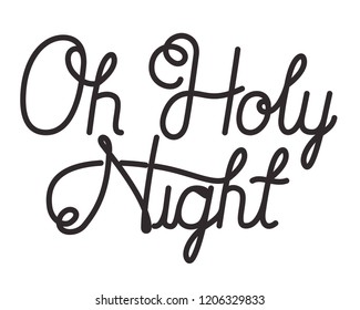 oh holy night calligraphy message