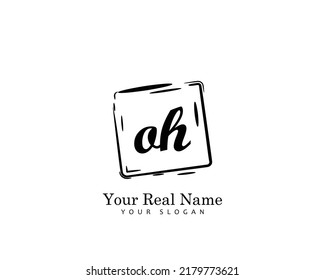 OH Initial beauty monogram logo vector