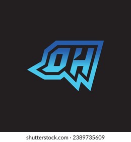 OH initial inspiration logo design esport and gaming clan ideas