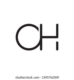 OH initial letter logo template vector icon design
