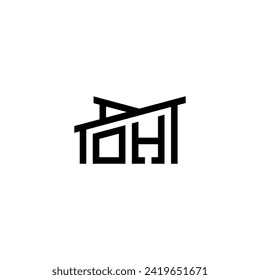 OH Initial Letter in Real Estate Logo concept.eps OH Initial Letter in Real Estate Logo concept