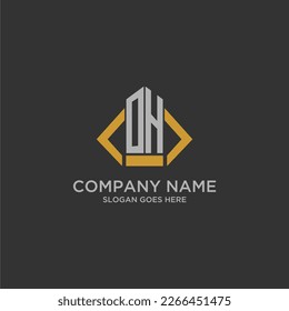 OH erstes Monogramm-Logo für Immobilien mit Baustil
