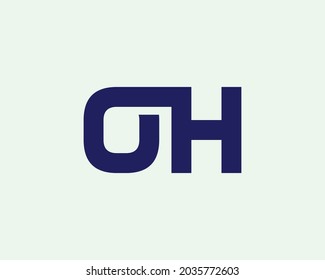 OH logo design vector template