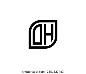 OH logo design vector template