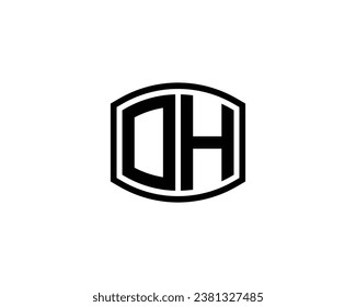 OH logo design vector template