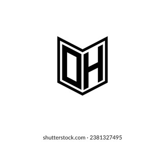 OH logo design vector template