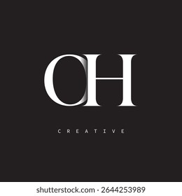 OH Monogram Logo Minimal Elegant Letter mark for Luxury, Fashion   Creative Brands	
