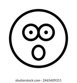 Oh My God expression emoji vector design, editable vector