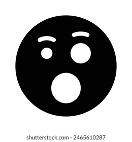 Oh My God expression emoji vector design, editable vector