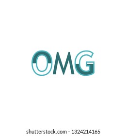 oh, my, god, icon Vector illustration isolated on white background. Perfect to use for print layouts, web banners design and other creative projects - Vector
