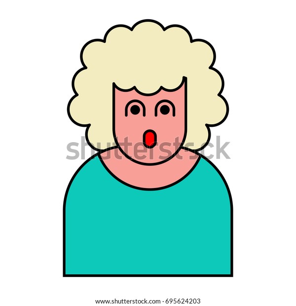 Oh My God Woman Pop Art Stock Vector (Royalty Free) 695624203 ...