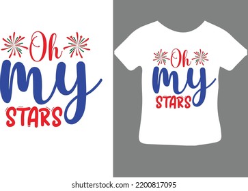 Oh my stars svg design