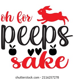 oh for peeps shake t shirt design, vector file.
