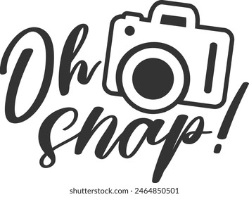 Oh Snap - Ilustración de Fotografía