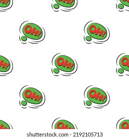 Oh sound effect pattern seamless background texture repeat wallpaper geometric vector