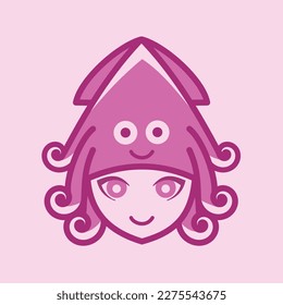 Oh wow, this cute anime girl has a squid on her head. Don't let those adorable tentacles fool you, they are actually part of her hairstyle.