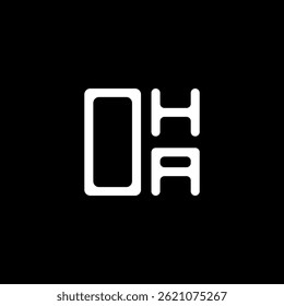 OHA letter logo creative design with vector graphic, OHA simple and modern logo. OHA luxurious alphabet design  