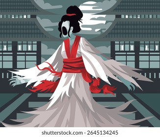 ohaguro bettari mito japonês de mulher fantasma
