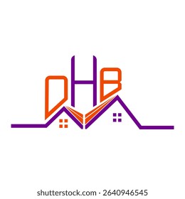OHB Real State logo design, OHB simple and modern logo. OHB luxurious alphabet design  