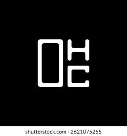 OHC letter logo creative design with vector graphic, OHC simple and modern logo. OHC luxurious alphabet design  