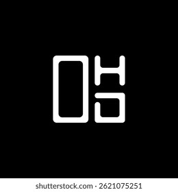 OHD Buchstaben Logo kreatives Design mit Vektorgrafik, OHD einfaches und modernes Logo. OHD luxuriöses Alphabet Design  