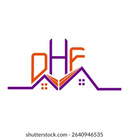 OHF Real State logo design, OHF simple and modern logo. OHF luxurious alphabet design  