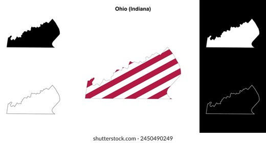 Ohio County (Indiana) Outline-Kartenset