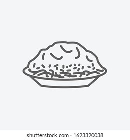 Ohio icon line symbol. Isolated vector illustration of icon sign concept for your web site mobile app logo UI design.