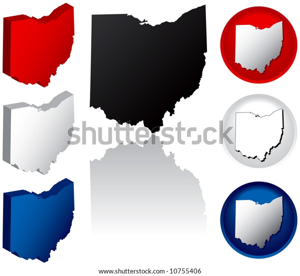 Ohio Icons Stock Vector (Royalty Free) 10755406 | Shutterstock