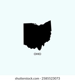Ohio Map Outline Stock Illustrations.