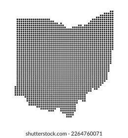 Ohio Karte Form, vereinte Staaten von Amerika. Flaches Concept Symbol Vektorgrafik Symbol .
