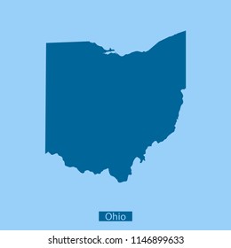 ohio state outline vector