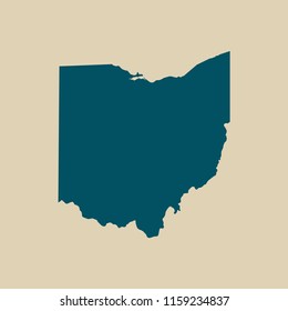 Ohio map vector