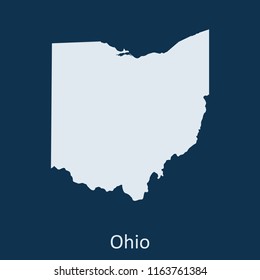 Ohio map vector