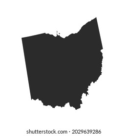 OHIO map vector, dark color.isolated on transparent background.  - Powered by Shutterstock - Get 15% off with code: PIKWIZARD15