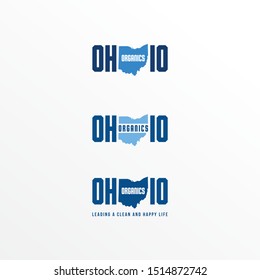 Ohio organic  logo with strong and  memorable