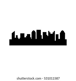 ohio skyline city logo vector