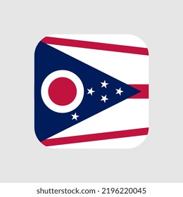 Ohio state flag. Vector illustration.