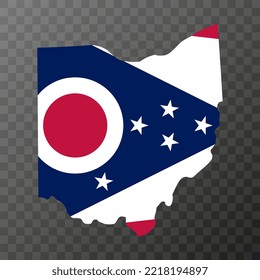 Ohio state flag. Vector illustration.