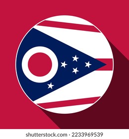 Ohio state flag. Vector illustration.