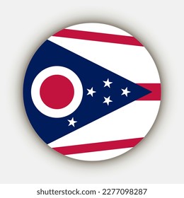 Ohio state flag. Vector illustration.