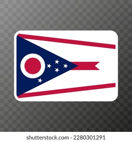 Ohio state flag. Vector illustration.