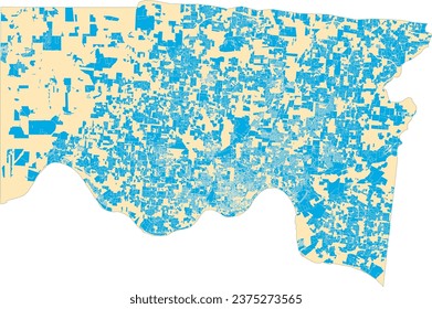 Ohio State Hamilton County map with Countywide Subdivision Boundaries