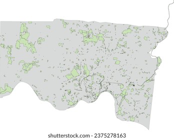 Ohio State Hamilton County map with Countywide Parks and Greenspaces